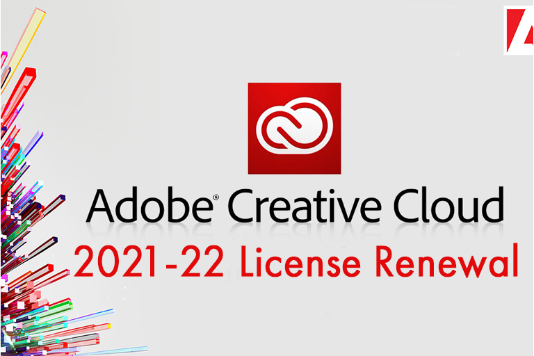 Photo reminding everyone of how to renew Adobe License in 2021-22