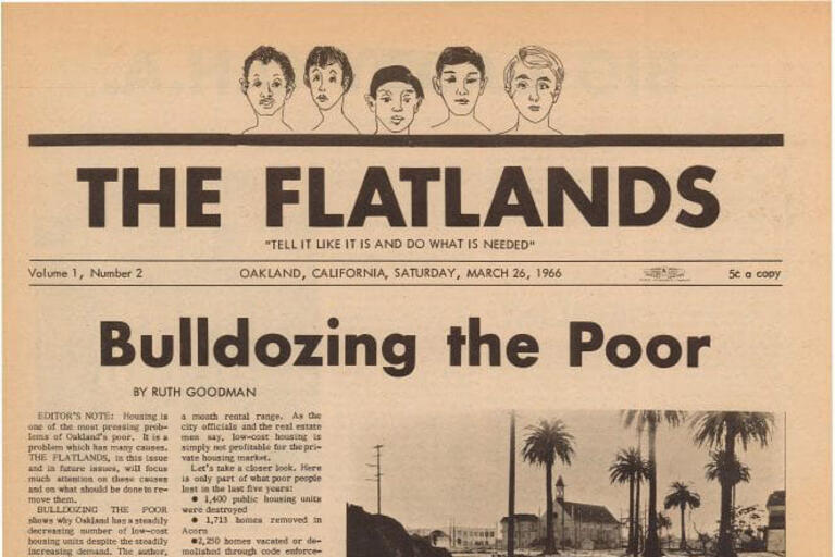 Cover of Flatlands newspaper