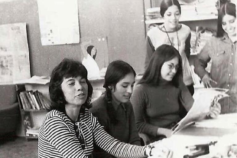 Co-founder if the Institute for Multiracial justice Betita Martinez alongside other Chicana activists