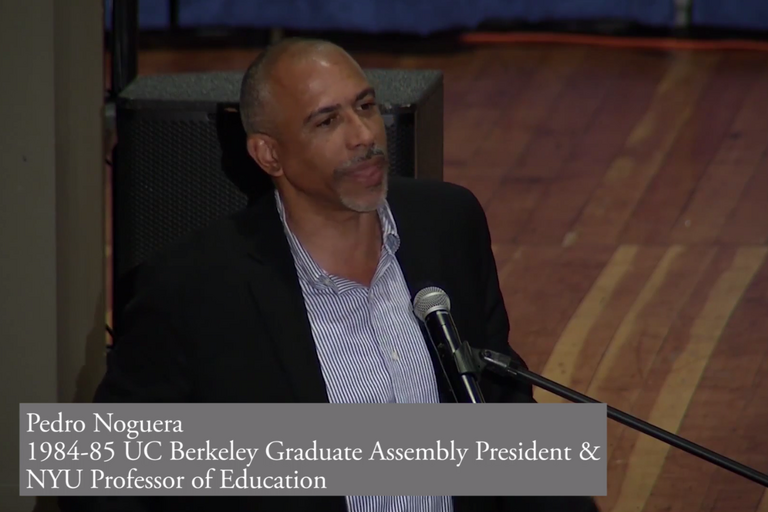 Pedro Noguera giving keynote speech at 25th Anniversary of American Cultures